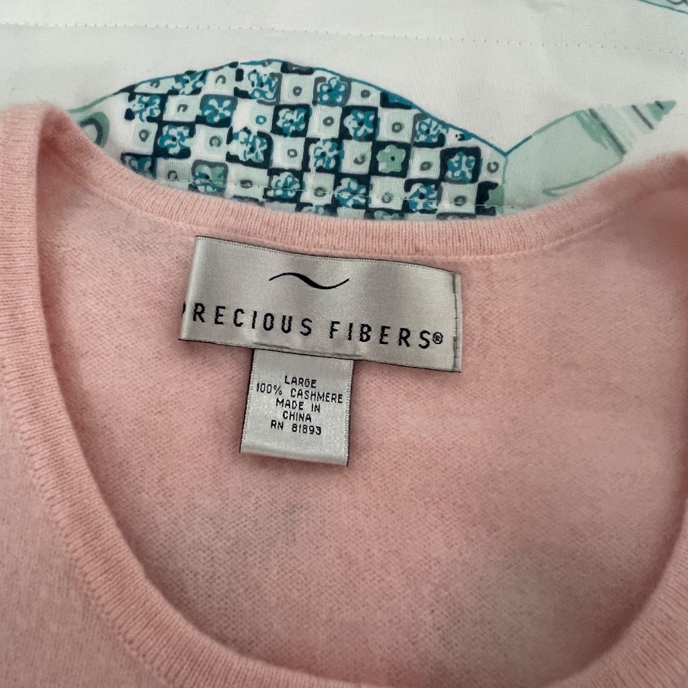 Cashmere Precious Fiber 100% Cashmere Sleeveless Shell Size Large - Picture 7 of 8